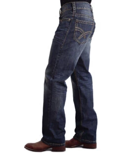 Stetson Modern Fit Curved "X" Stitched Jeans -Stetson 010D81 CU D1