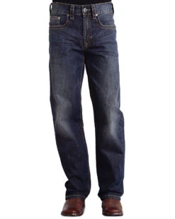 Stetson Modern Fit Curved "X" Stitched Jeans