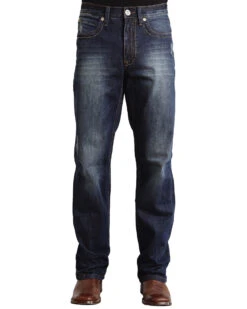 Stetson Modern Fit "V" Stitched Jeans - Big & Tall -Stetson 013746 L7 P2