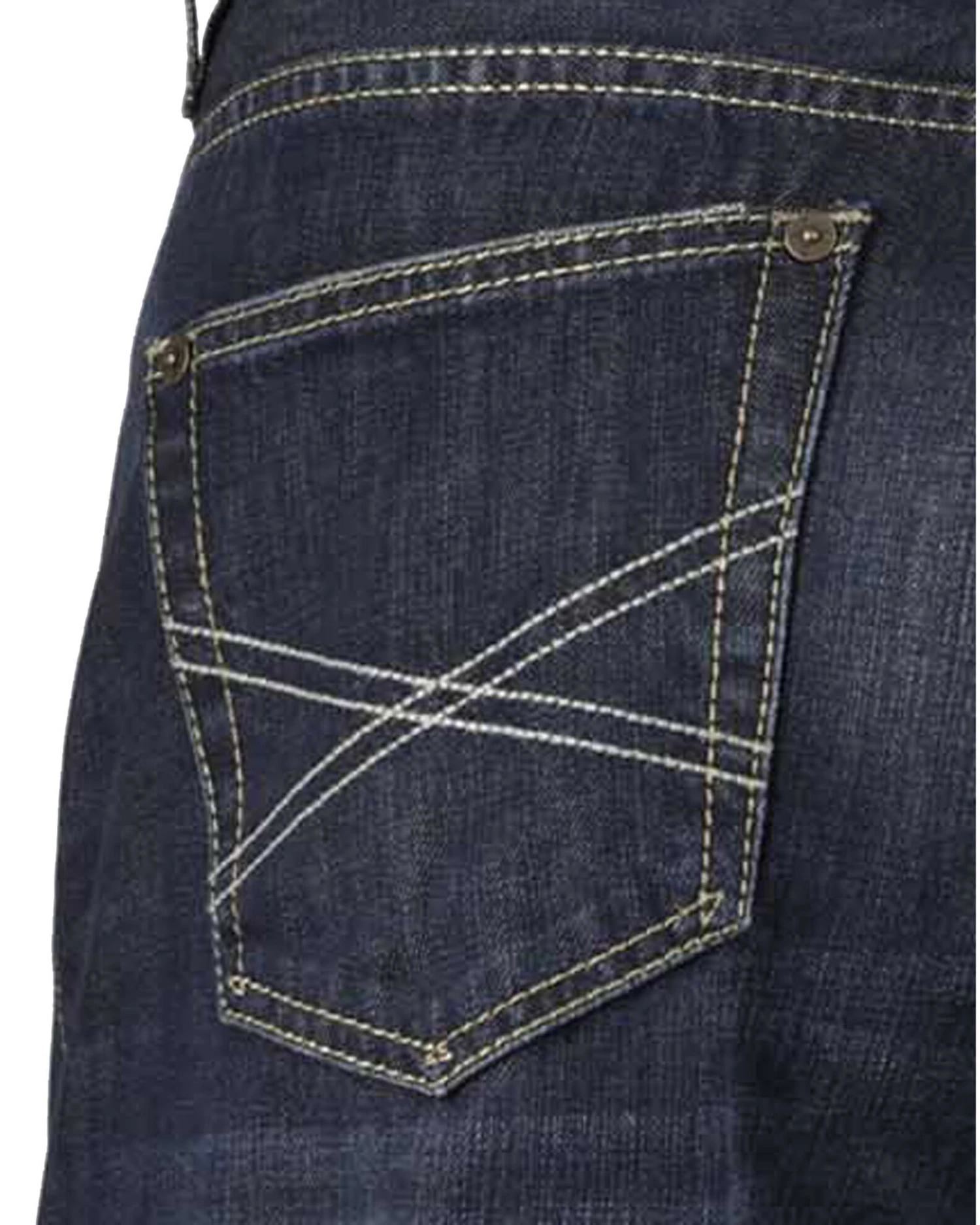 Stetson Men's 1312 Relaxed Fit Bootcut Jeans With Flag Detail - Big & Tall 6 Stetson Men's 1312 Relaxed Fit Bootcut Jeans With Flag Detail - Big & Tall - Image 4