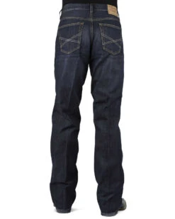Stetson Men's 1312 Relaxed Fit Bootcut Jeans With Flag Detail - Big & Tall 8 Stetson Men's 1312 Relaxed Fit Bootcut Jeans With Flag Detail - Big & Tall -Stetson 013946 N9 P1