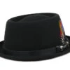 Pork Pie Woolfelt Black - Stetson -Stetson 11967 1
