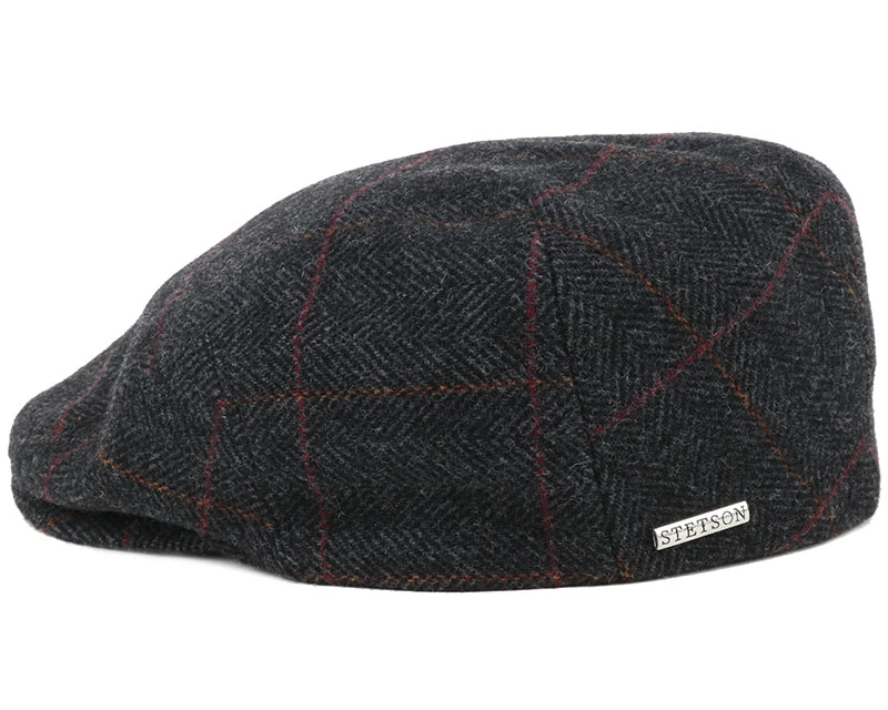 Kent Wool EF Herringbone Flat Cap - Stetson 4 Kent Wool EF Herringbone Flat Cap - Stetson - Image 2