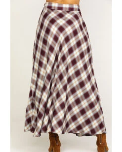 Stetson Women's Plaid Print Maxi Skirt -Stetson 2000286938 200 P2