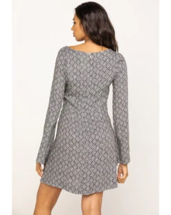 Stetson Women's Geometric Southwestern Bell Sleeve Dress -Stetson 2000290558 001 P2