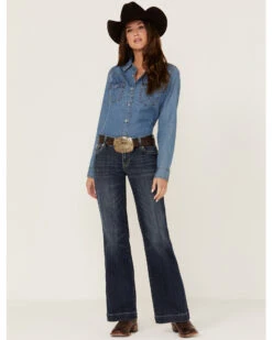 Stetson Women's 214 Trouser Flare Jeans -Stetson 2000326378 400 P1