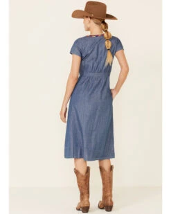 Stetson Women's Embroidered Denim Dress -Stetson 2000339213 400 P4