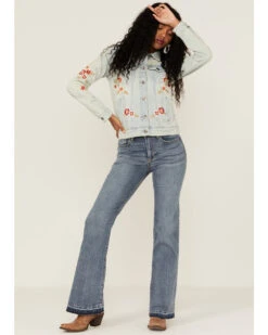 Stetson Women's Embroidered Floral Denim Jacket -Stetson 2000358885 400 P2