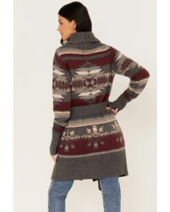 Stetson Women's Southwestern Knit Long Cardigan Sweater -Stetson 2000378251 020 P4