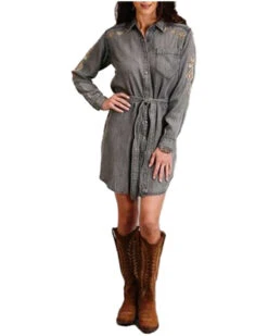Stetson 33 Stetson Women's Long Sleeve Shirt Dress