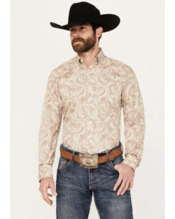 Stetson Men's Paisley Print Long Sleeve Button Down Western Shirt -Stetson 2000385713 281 P1