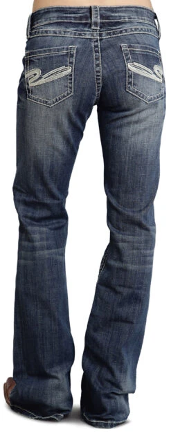 Stetson Women's 816 Fit White "S" Stitch Bootcut Jeans - Plus -Stetson 364F14 N9 P1