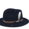 Traveller Vitafelt Black Fedora - Stetson 2 Traveller Vitafelt Black Fedora - Stetson -Stetson 4043898003780 1