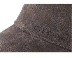 Baseball Cap Pigskin Braun Adjustable - Stetson -Stetson 4043898018319 5