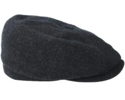 Hatters Wool/Cashmere Black Flat Cap - Stetson -Stetson 4043898023054 3