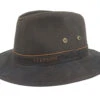 Ava Waxed Cotton Brown Trilby - Stetson 2 Ava Waxed Cotton Brown Trilby - Stetson -Stetson 4043898058315 1