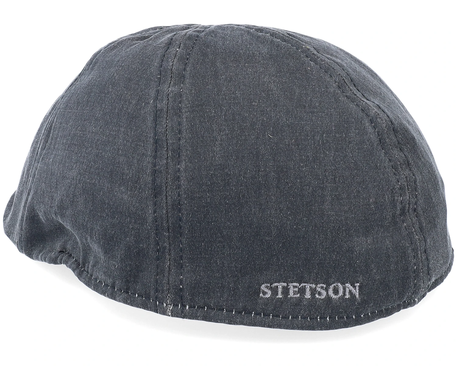 Level Co/Pe Black Flat Cap - Stetson 4 Level Co/Pe Black Flat Cap - Stetson - Image 2