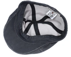 Level Co/Pe Black Flat Cap - Stetson 9 Level Co/Pe Black Flat Cap - Stetson -Stetson 4043898185684 4