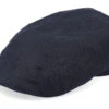 Ivy Cap Linen Black Flat Cap - Stetson -Stetson 4043898358804 1