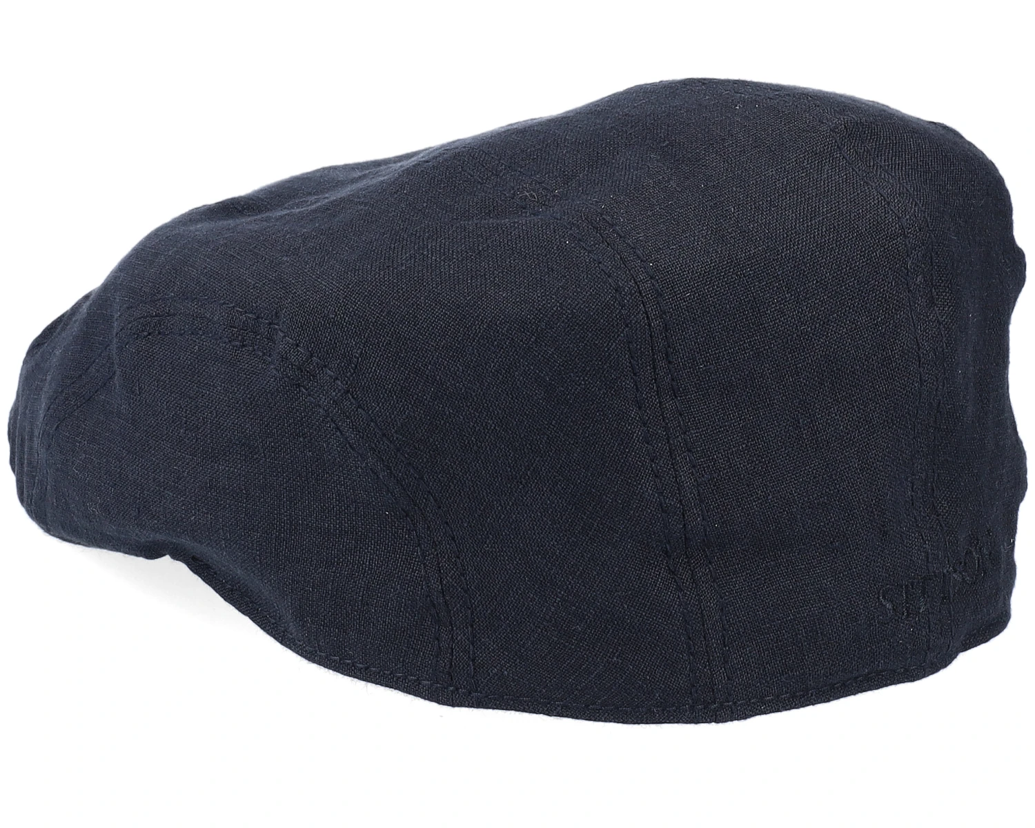 Ivy Cap Linen Black Flat Cap - Stetson 4 Ivy Cap Linen Black Flat Cap - Stetson - Image 2