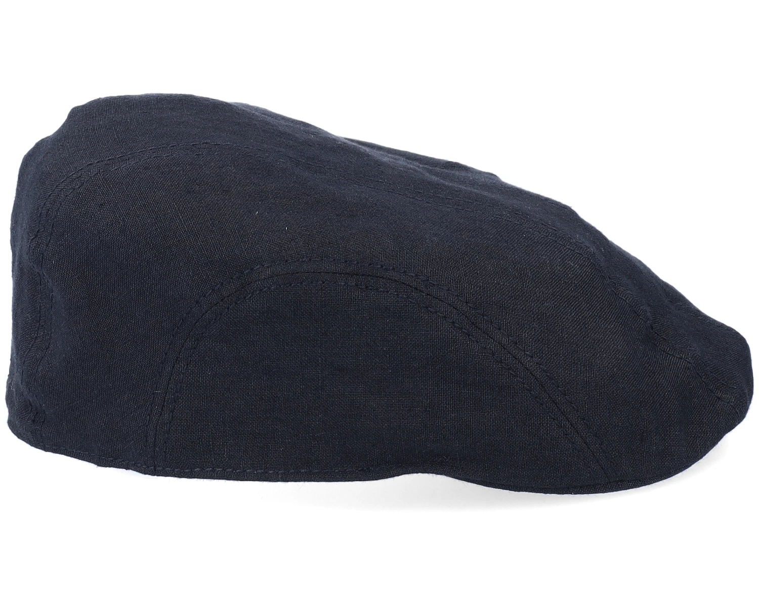 Ivy Cap Linen Black Flat Cap - Stetson 5 Ivy Cap Linen Black Flat Cap - Stetson - Image 3