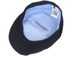 Ivy Cap Linen Black Flat Cap - Stetson 10 Ivy Cap Linen Black Flat Cap - Stetson -Stetson 4043898358804 4