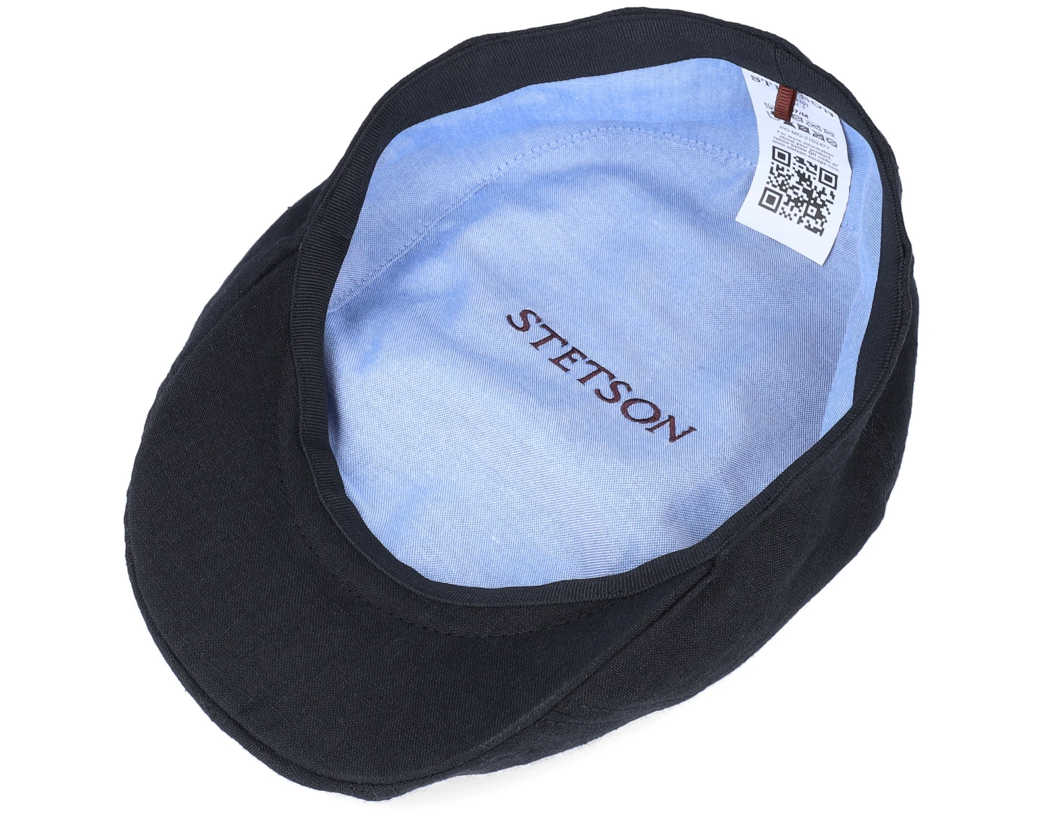 Ivy Cap Linen Black Flat Cap - Stetson 6 Ivy Cap Linen Black Flat Cap - Stetson - Image 4