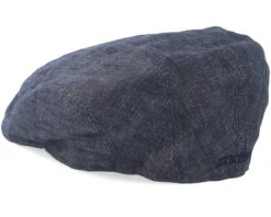 Ivy Linen Dark Grey Flat Cap - Stetson -Stetson 4043898358897 2