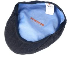 Ivy Linen Dark Grey Flat Cap - Stetson -Stetson 4043898358897 4