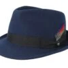Woolfelt Navy Trilby - Stetson -Stetson 4043898392693 1
