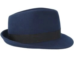 Woolfelt Navy Trilby - Stetson -Stetson 4043898392693 3