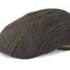 Ivy Cap Co/Pe Dark Brown Flat Cap - Stetson -Stetson 4043898444897 1