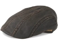 Ivy Cap Co/Pe Dark Brown Flat Cap - Stetson