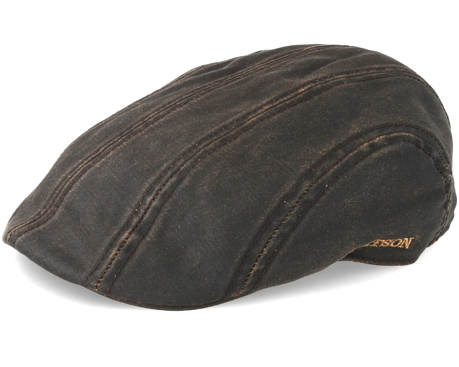 Ivy Cap Co/Pe Dark Brown Flat Cap - Stetson 3 Ivy Cap Co/Pe Dark Brown Flat Cap - Stetson