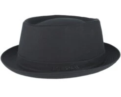 Cotton Black Pork Pie - Stetson