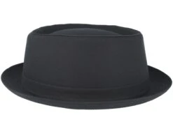 Cotton Black Pork Pie - Stetson -Stetson 4043898555081 3