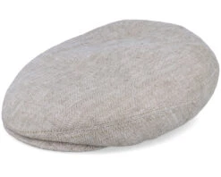 Kent Linen Natural Flat Cap - Stetson