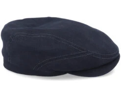 Driver Cap Linen 1 Black Flat Cap - Stetson -Stetson 4043898562331 3