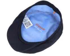 Driver Cap Linen 1 Black Flat Cap - Stetson -Stetson 4043898562331 4