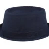 Cotton Navy/Gun Metal Pork Pie - Stetson -Stetson 4043898566681 1
