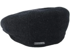 Kent Wool/Cashmere Black Flat Cap - Stetson -Stetson 4043898583596 2