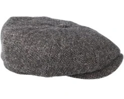 Hatteras Woolrich Herringbone Black/Grey Flat Cap - Stetson -Stetson 4043898635349 3