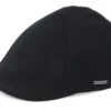 Texas Wool/Cashmere Black Flat Cap - Stetson -Stetson 4043898647182 1