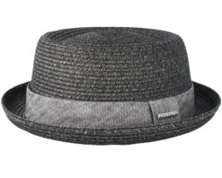 Toyo Heather Black Porkpie - Stetson