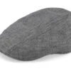 Ivy Cap Linen Fishgrat Grey Flat Cap - Stetson 1 Ivy Cap Linen Fishgrat Grey Flat Cap - Stetson -Stetson 4043898755689 1