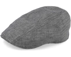 Ivy Cap Linen Fishgrat Grey Flat Cap - Stetson