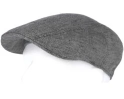 Ivy Cap Linen Fishgrat Grey Flat Cap - Stetson -Stetson 4043898755689 5