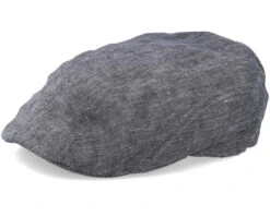 Ivy Linen Grey Flat Cap - Stetson