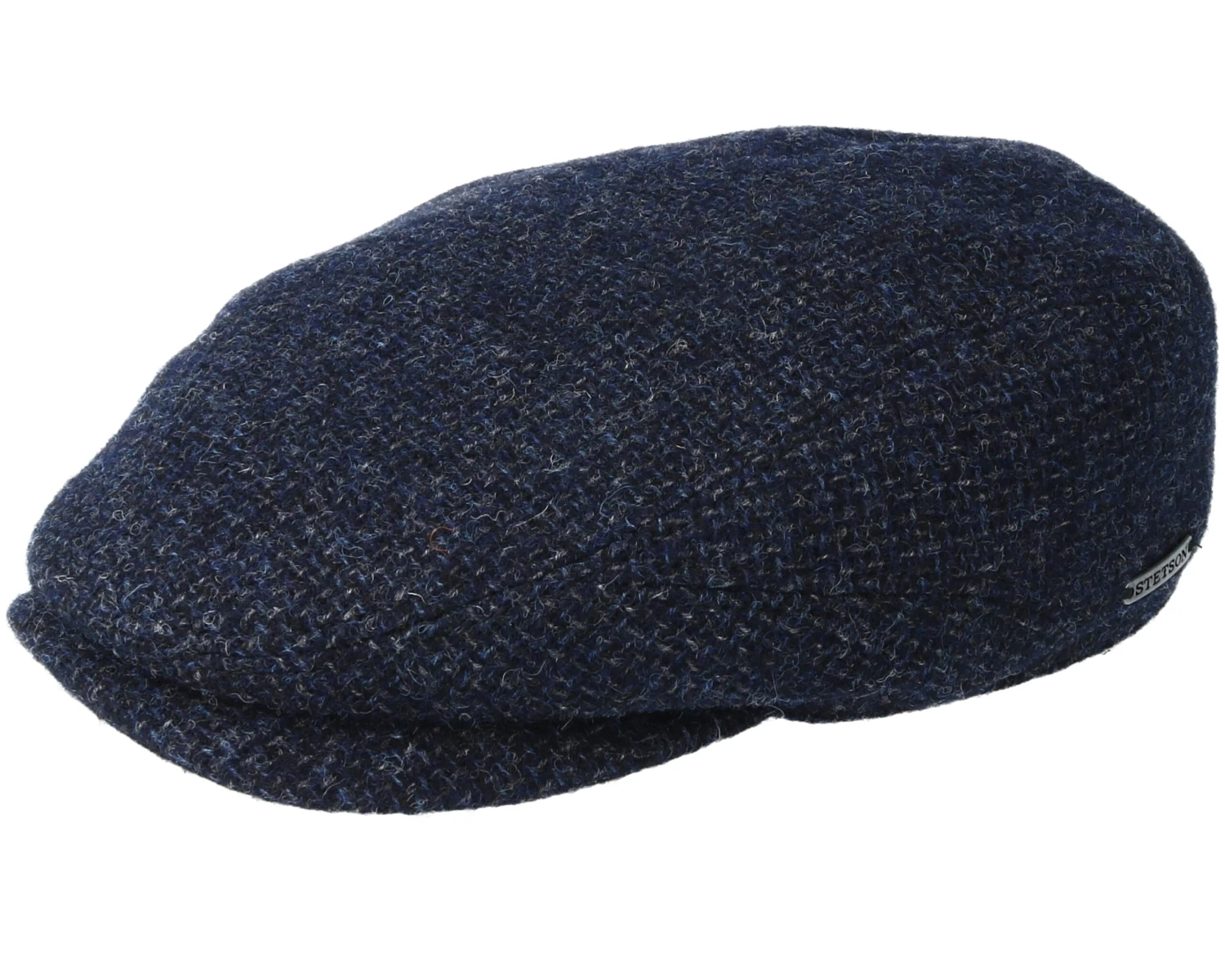 Driver Wool Navy Flat Cap - Stetson 3 Driver Wool Navy Flat Cap - Stetson