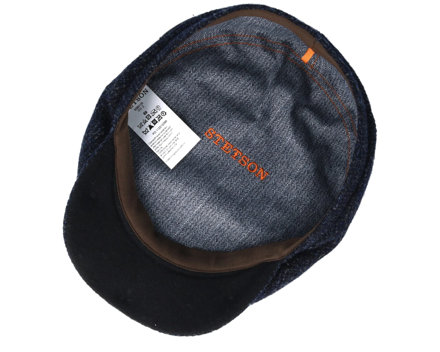 Driver Wool Navy Flat Cap - Stetson 6 Driver Wool Navy Flat Cap - Stetson - Image 4